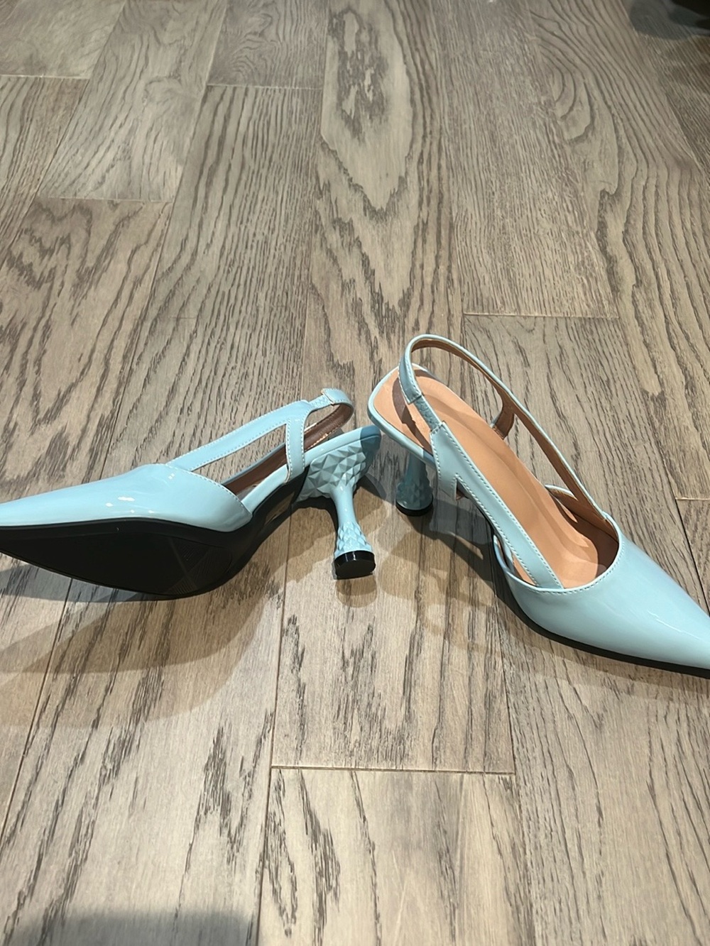 NEW Women’s Pointed Slingback Heels in Light Blue
